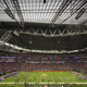 Inside the U.S. Bank Stadium.